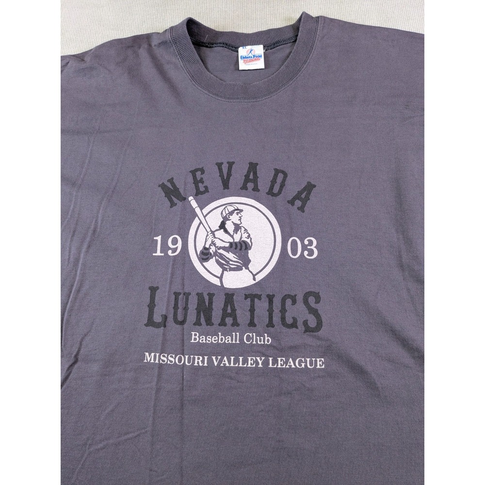 Ebbets Field Flannels Shirt Mens XL Baseball Nevada Lunatics Throwback Retro